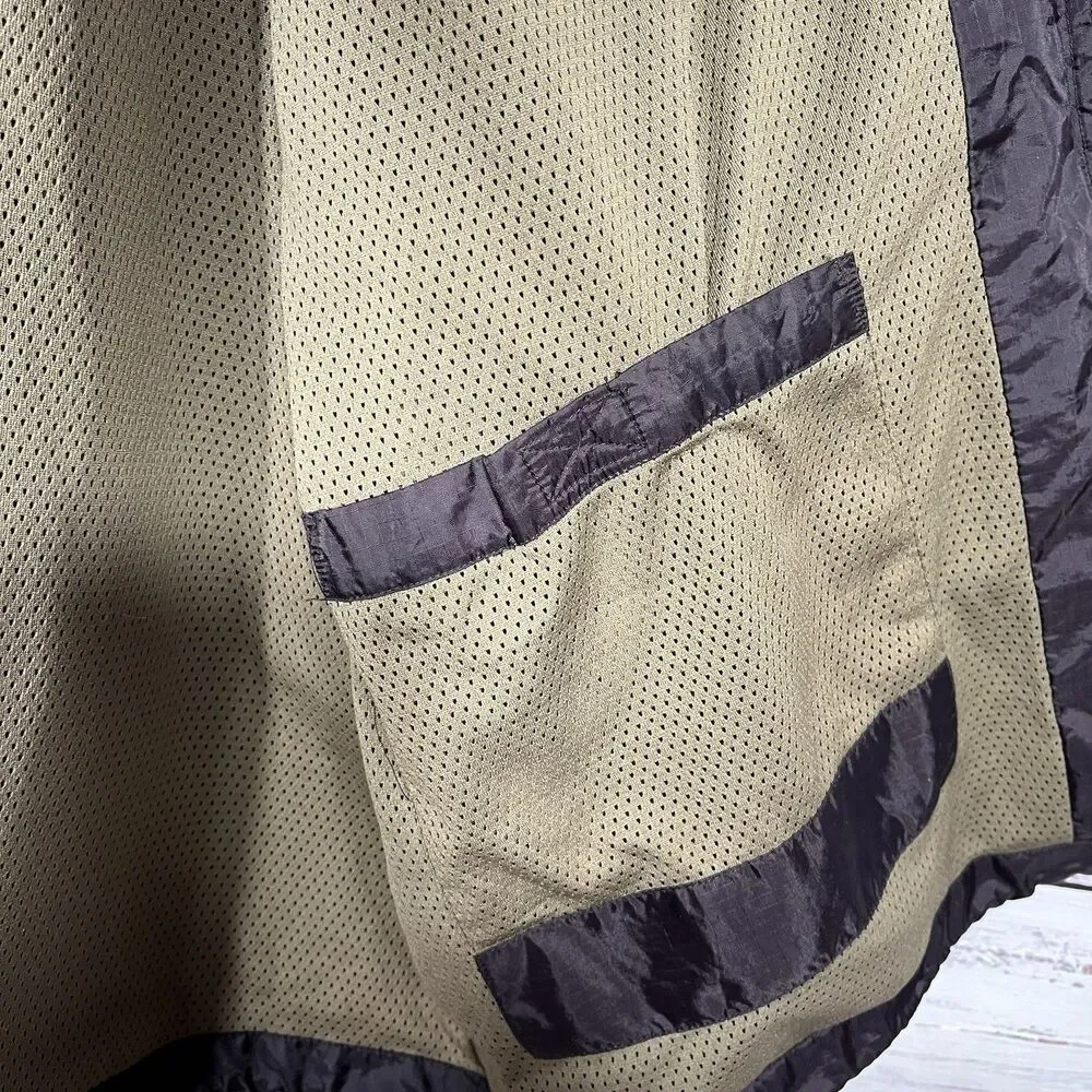 Exofficio Soft Shell Waterproof Guide Jacket Ripstop Snap Hooded Vented XL *READ